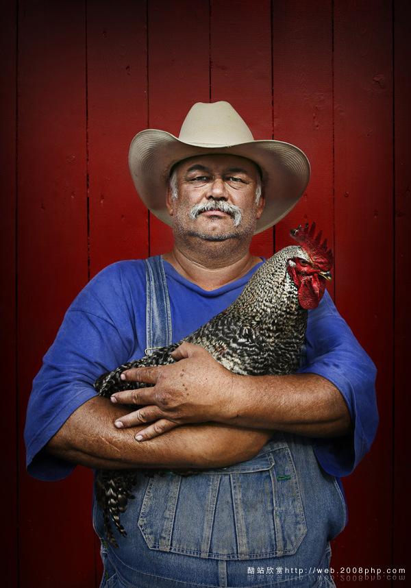 美国农民-保罗莫布里西部牛仔感觉牧民生活写