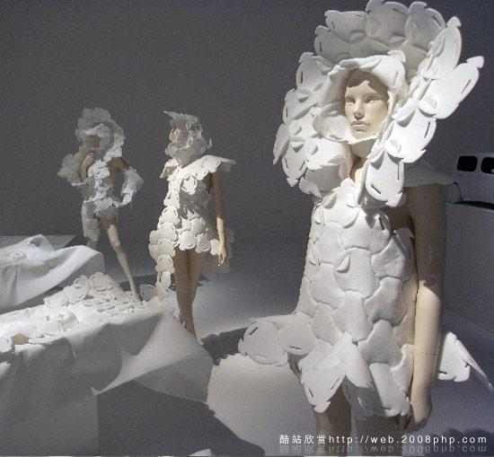 日本雕塑艺术家石膏女性人模特造型图片