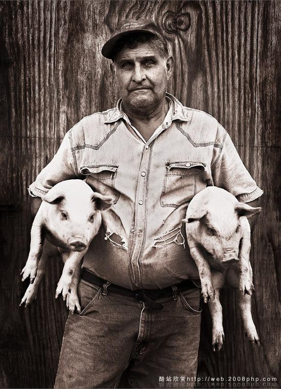 美国农民-保罗莫布里西部牛仔感觉牧民生活写