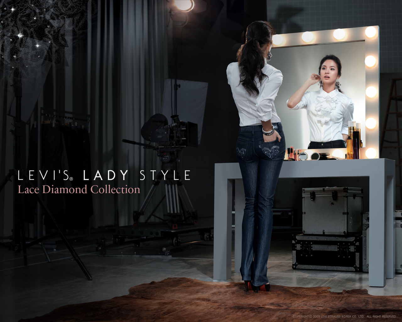 美国levi李维斯ladystyle女性牛仔裤广告高清摄
