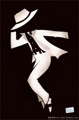 国际纪念流行音乐之王:美国黑人迈克尔・杰克逊(Michael Jackson)艺术插画欣赏