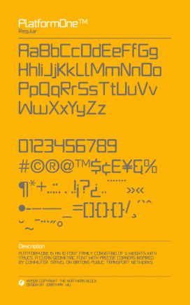 巴西PlatformOne - Typeface创意印刷字体欣赏