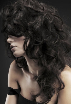 法国美诱女人发型有点诱惑头发有点乱女人摄影
