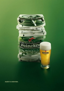 美国Heineken喜力啤酒创意宣传广告集