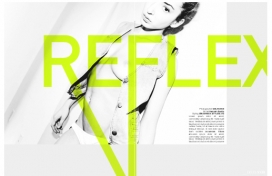 欧美REFLEX黑白色调美诱诱惑女人VS字体设计