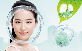 韩国09高清晰像素化妆品美容产品女性代言宣传桌面壁纸图片