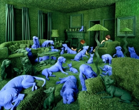 美国Sandy Skoglund艺术家桑迪什科隆德令人难以置信的照片--抽象与现实动物