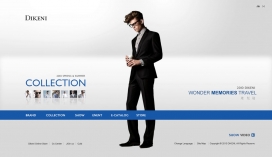广帆互动（GUANGFAN Interactive）：迪可尼时尚男装服饰公司酷站截图