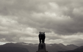 西方国家SCOTLAND漂亮景色黑白摄影图片