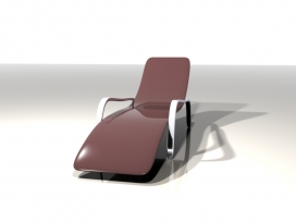 工业设计：Chiller超薄动感线条靠背椅摄影