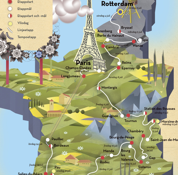 瑞典的家园-Pictorial Maps画报地图插画