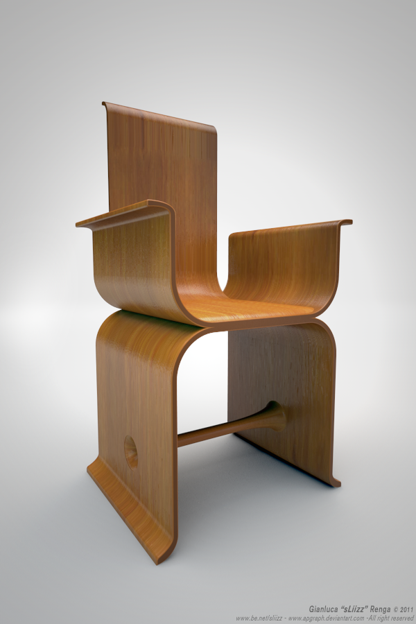 意大利工业设计师Gianluca Renga作品-Wooden Chair木椅