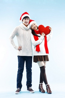 韩国漂亮喜庆圣诞节礼物-情侣图片