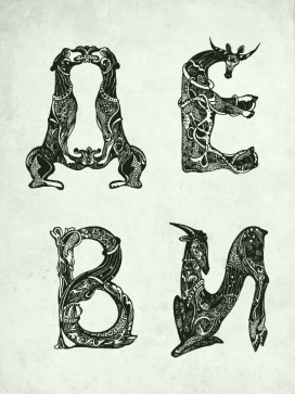 欧美Letters英语字母设计欣赏