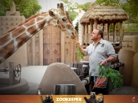 美国2011年7月新喜剧家庭电影《动物园看守The Zookeeper》高清晰海报宣传网站