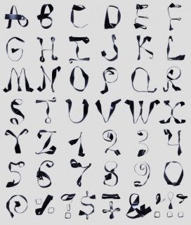 Handmade fonts.字体设计