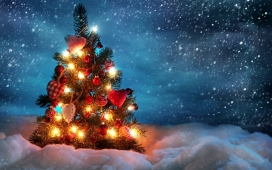 高清晰圣诞专题-圣诞树+雪花+圣诞屋+雪人+老人