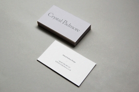 Crystal Padmore identity时装设计师水晶品牌名片设计