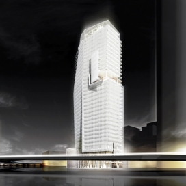 美国建筑师Richard Meier-墨西哥城的34层高的塔楼设计