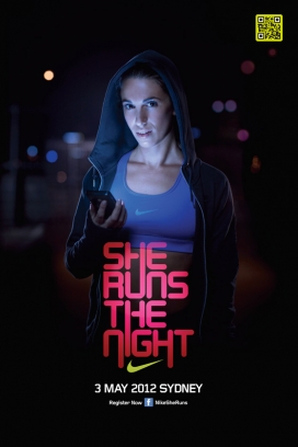 NIKE SHE RUNS-夜品牌-澳大利亚Like Minded工作室作品