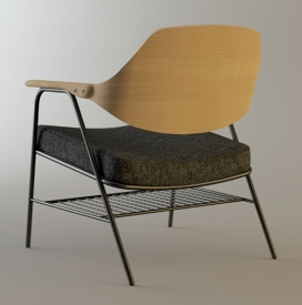 芬兰人椅子-年轻诺丁汉大学设计师家具产品和设计师