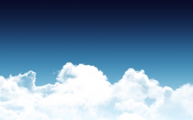 简单的夏季-蓝天白云