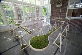 纽约艺术家Nova Jiang新星江机械-室内微型迷宫景观
