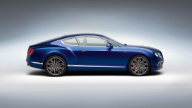 高清晰奢华蓝色bentley宾利GT汽车壁纸