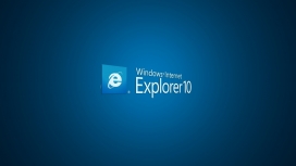 微软microsoft浏览器explorer10。0标志