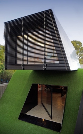 人工山草正方体家-澳大利亚墨尔本Andrew Maynard创意建筑师作品