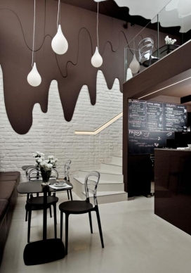 波兰流体式咖啡吧室内设计-Bro.Kat室内设计师作品-Chocolate Bar