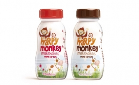Happy Monkey冰沙奶昔包装设计-最近获得了DBA的成效奖