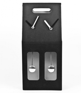 意大利Mykonos米科诺斯设计的生态友好保险箱时钟盒，长而窄，携带方便