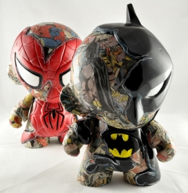 蜘蛛侠蝙蝠侠陶瓷娃娃玩具-德国特里尔VISEone玩具设计师作品