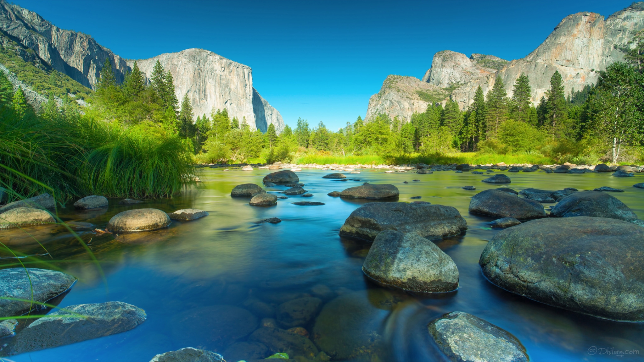 美国加利福尼亚州优胜美地国家公园自然景观壁