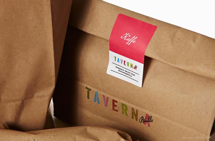 高档餐厅Taverna BrilloPlanet外卖包装袋设计-灵