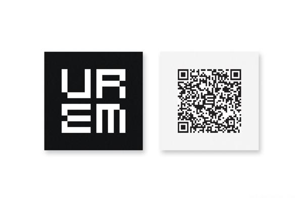 VREM企业形象和像素字体二维码设计