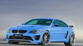 蓝色宝马BMW-M6轿跑车壁纸