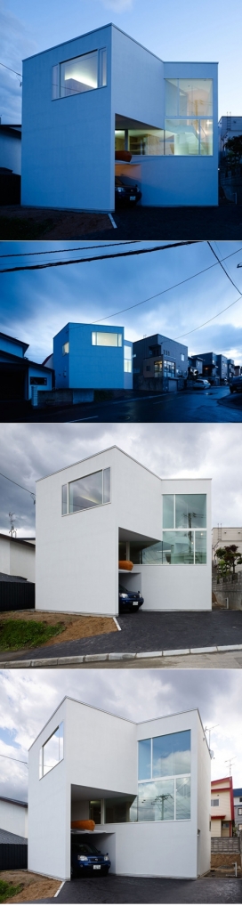 北海道螺旋数学序列房屋建筑-日本Takato Tamagami建筑师作品