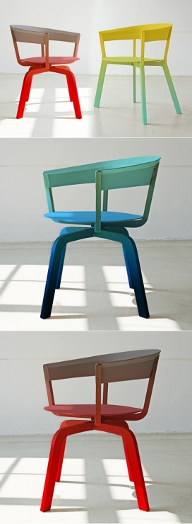颜色鲜艳的椅子和一组模块化的家具-德国柏林家居设计师Werner Aisslinger近期收集的家具作品