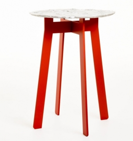 铸砂圆形铝表椅子-冰岛Katrin Olina家居设计师作品