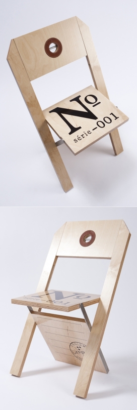 CHAISE ÉTIQUETTE/LABEL木质椅子设计