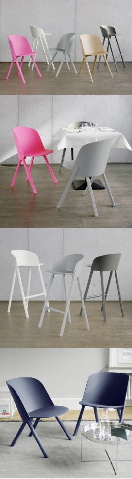 五彩三人椅子-德国Stefan Diez设计师作品