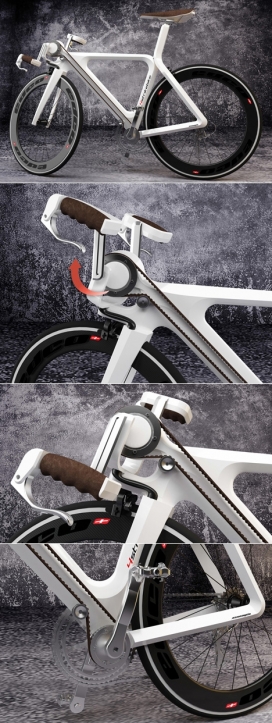 踏板自行车，同时可以用双手循环操纵-荷兰TSG Essempio设计师作品
