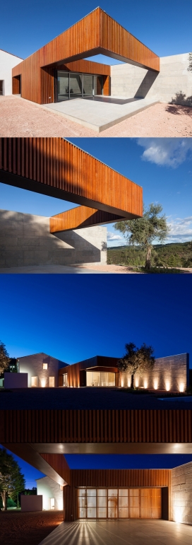 外墙折叠木材延长的建筑-葡萄牙Marzia Fossati建筑师作品