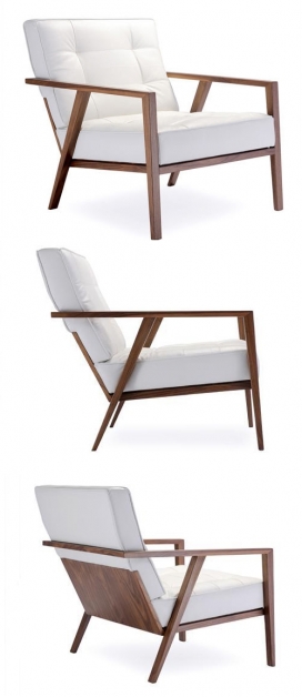 OKHA-木架白色枕头扶手椅