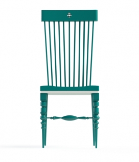 复古椅-灵感来自十九世纪，是集现代感线条和材料的椅子