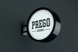 Prego Gourmet美食餐厅品牌标识设计