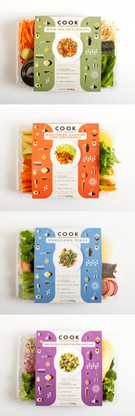 健康容易煮的餐包-乌克兰Mundial包装设计师作品-插图和颜色，代表了产品的新鲜度