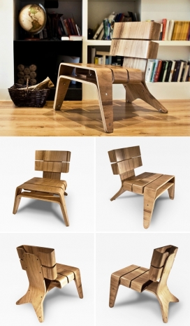 Eira Chair木质椅-优雅原创创新的设计